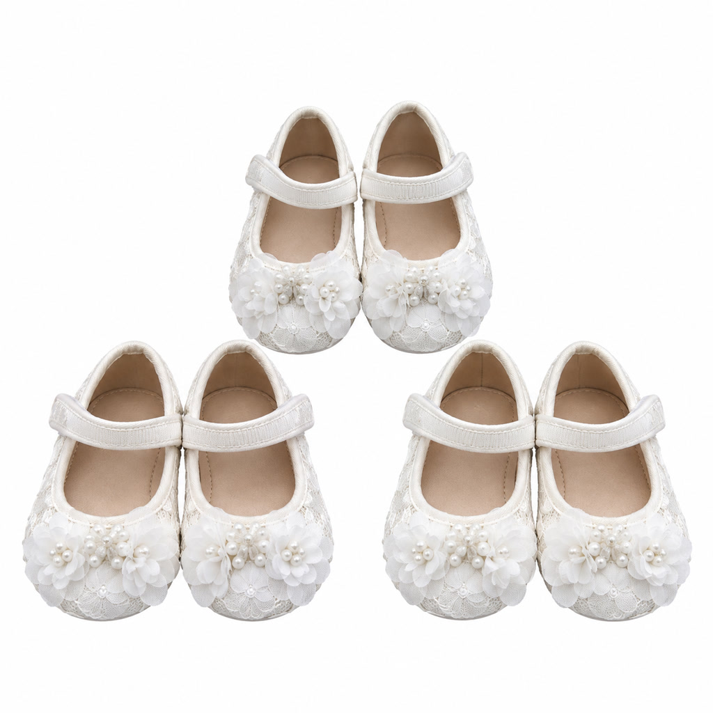 Zapato de charol para niña con moño delantero y tira en T