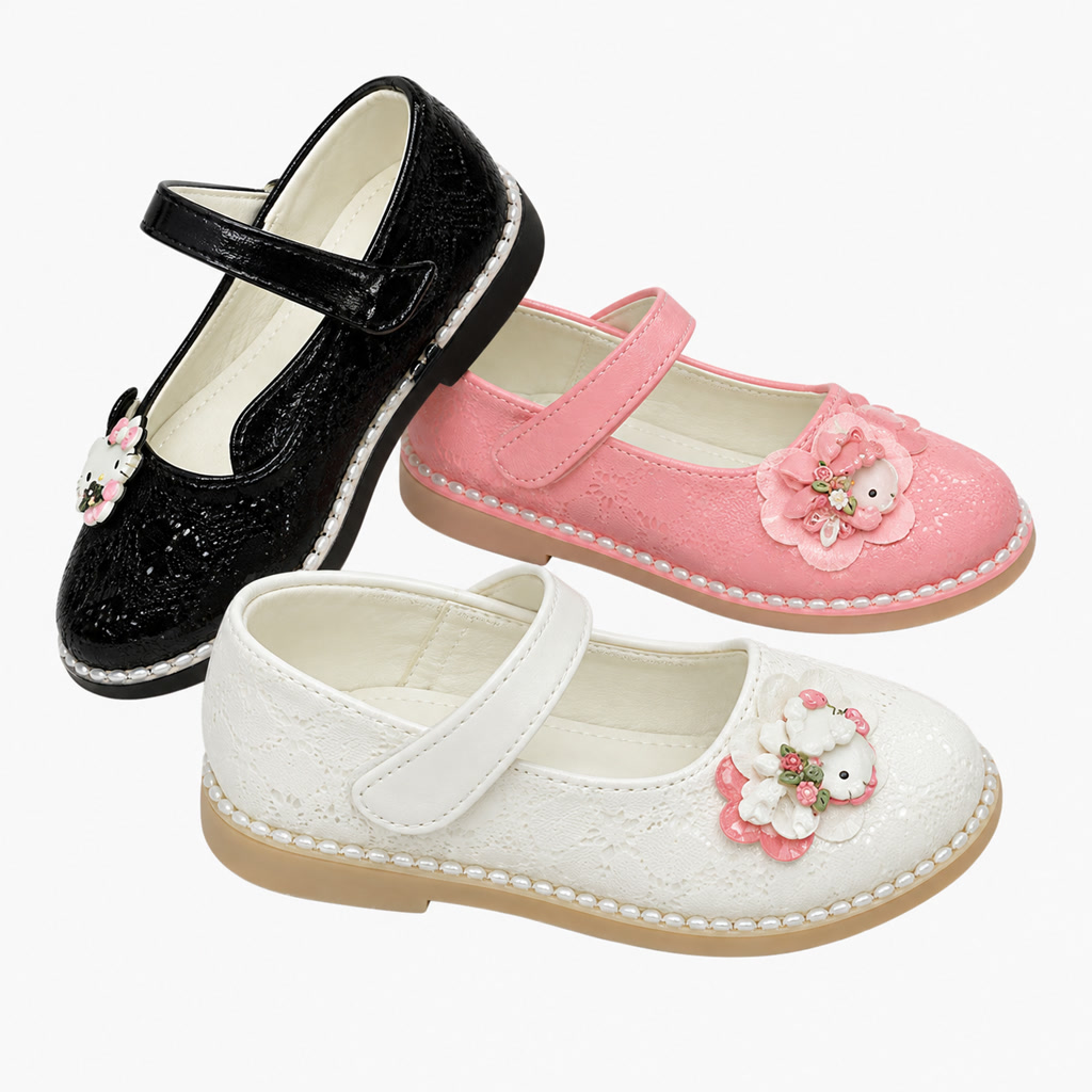 [4114] Zapatilla de charol para niña en tres colores
