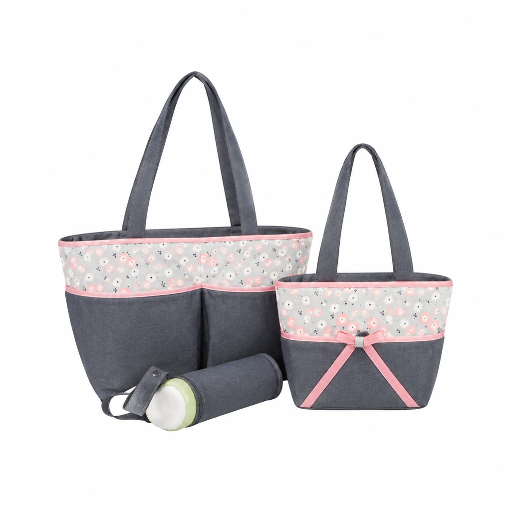 [DB090] Pañalera de cuatro piezas rosada