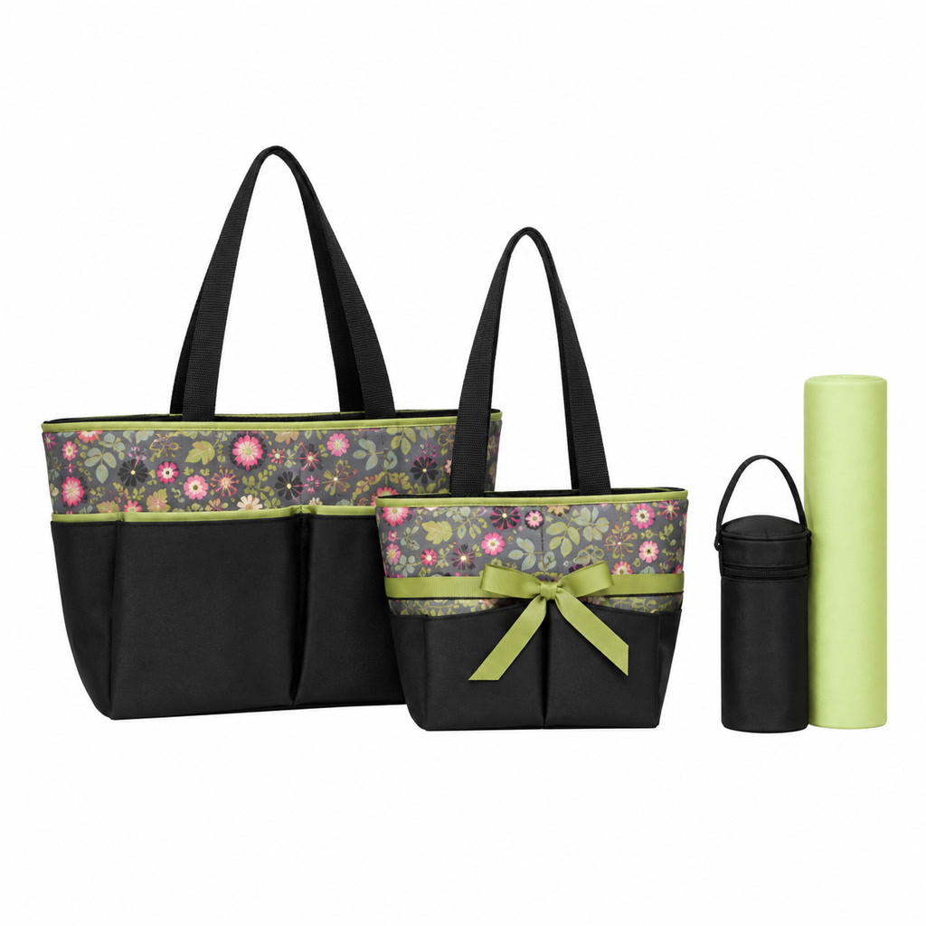 [DB082] Pañalera de cuatro piezas limón
