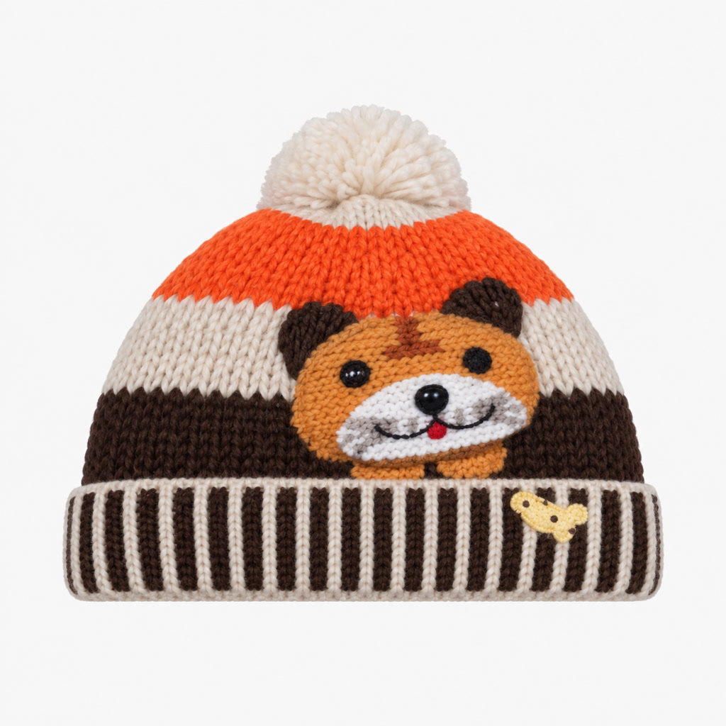 [SL-57-3] Gorro para niño de oso con orejeras