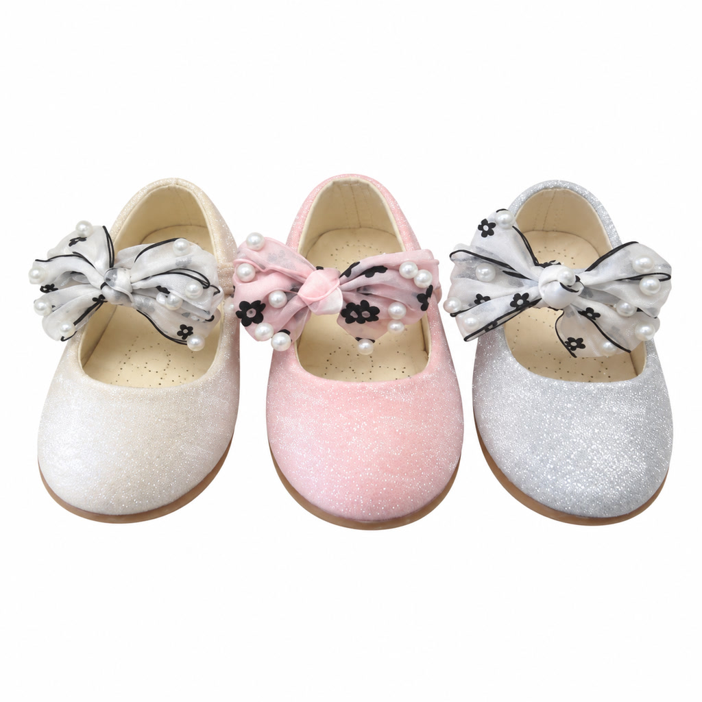 [DLM-2059-1] Zapato de charol para niña con cadena y moño en el empeine (16-20)