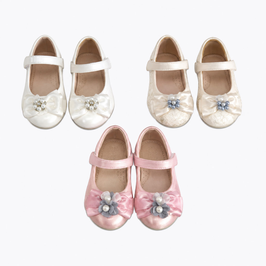 [DLM-3644] Zapato de charol para niña con lazo delantero y hebilla (21-25)