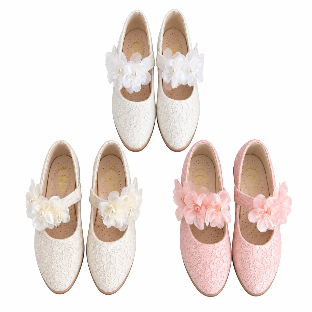 [DLM-2899] Zapato de charol para niña con moño lateral de cinta (21-25)