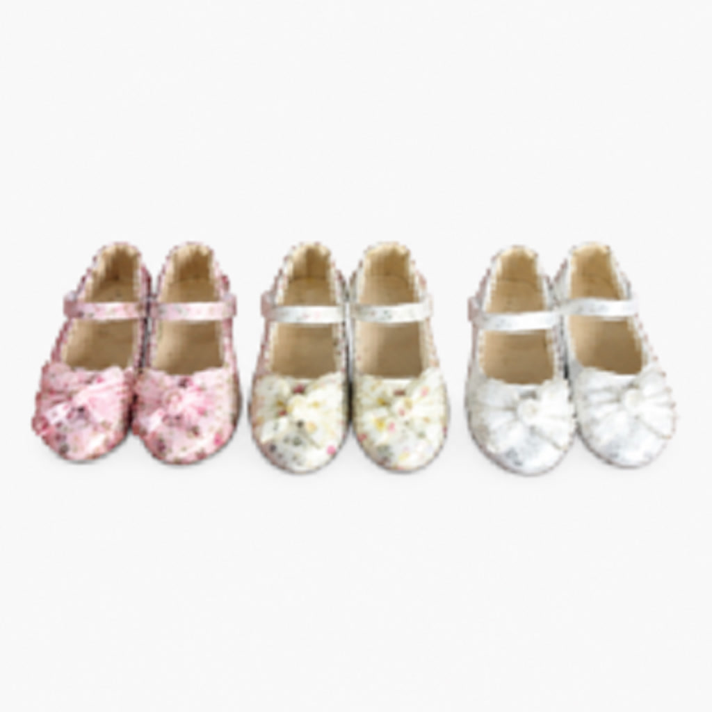 [DLM-2768] Zapato de charol para niña con moño redondo y correa ancha (26-30)